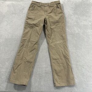 Duluth Trading Carpenter Pants Men 34x34 Relaxed Fit Flex Fire Hose Cargo Beige